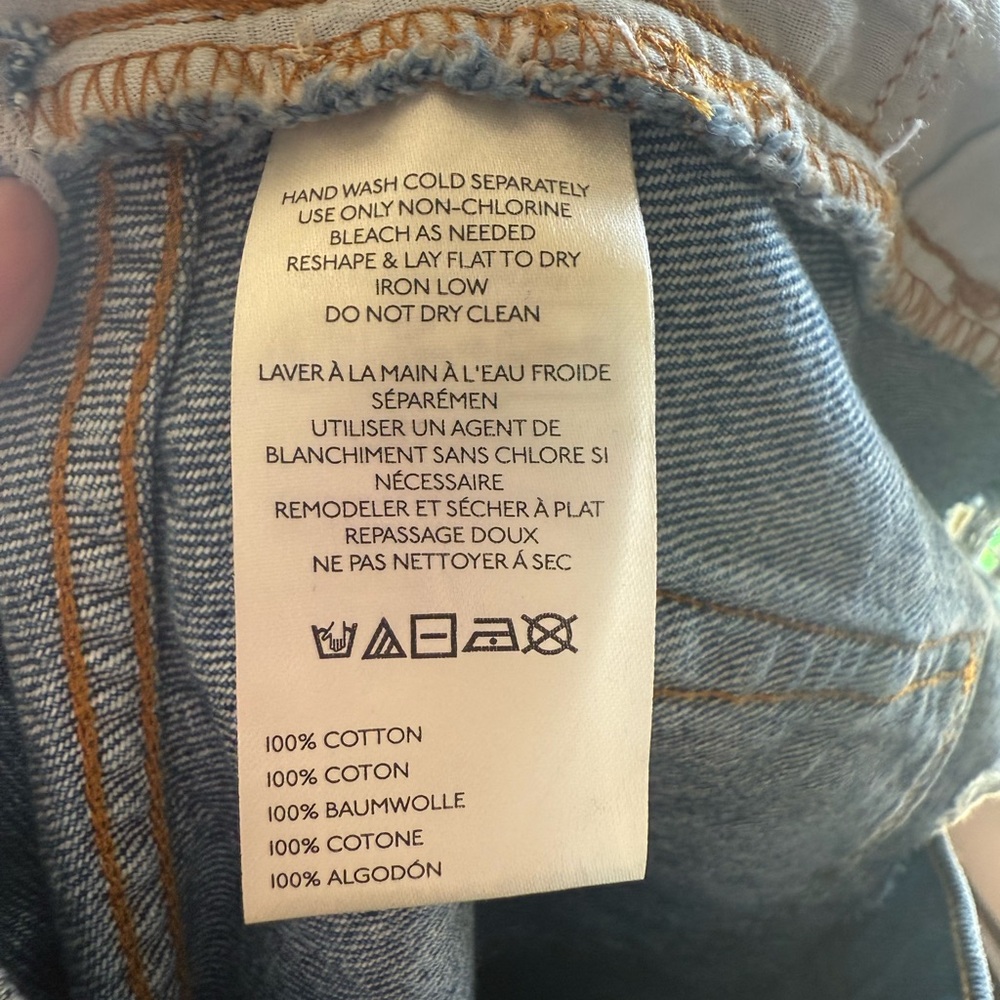 NWT Anthropologie The Devon Denim Shorts by Pilcro: Coated Edition - Picture 9 of 13